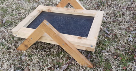 A-frame cedar ground feeder