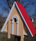 Alpine bird house - Red