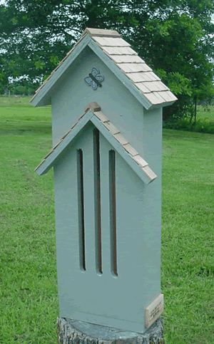 Thached Roof Butterfly House - Dove Gray