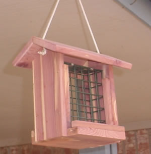 Cedar Suet Feeder