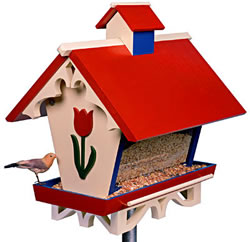 Chalet Bird Feeder with Cupola