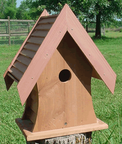 Eastern Cedar Cottage Birdhouse