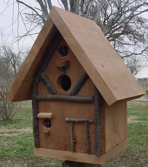 Bird Houses by Mark - Forest Lodge Birdhouse