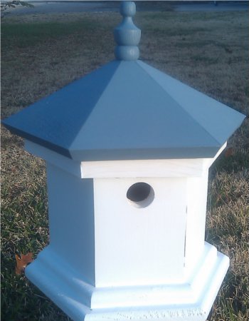 Hampton Bird House - Colonial Blue