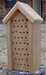 Mason Bee House - Peaked Roof