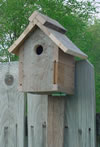 Basic Bird House with Peaked Roof