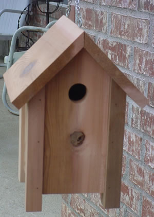 Cedar Post Bird House