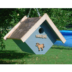 Wren House Diamond Colonial Blue, Copper Roof