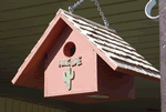 Wren House, Garden, Indian Red, Shingle Roof